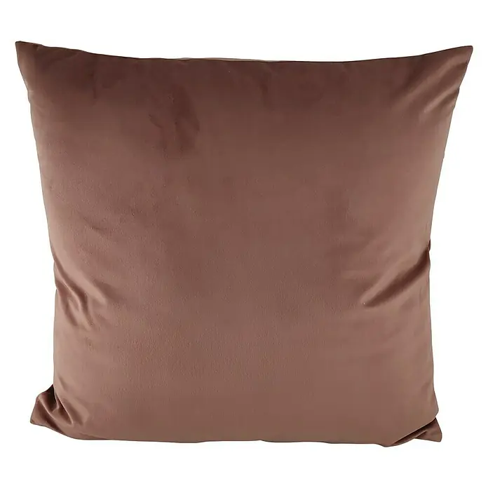 Kissen Uni Velours - Rosa, 45 x 45 cm, 100 % Polyester - Vorderansicht