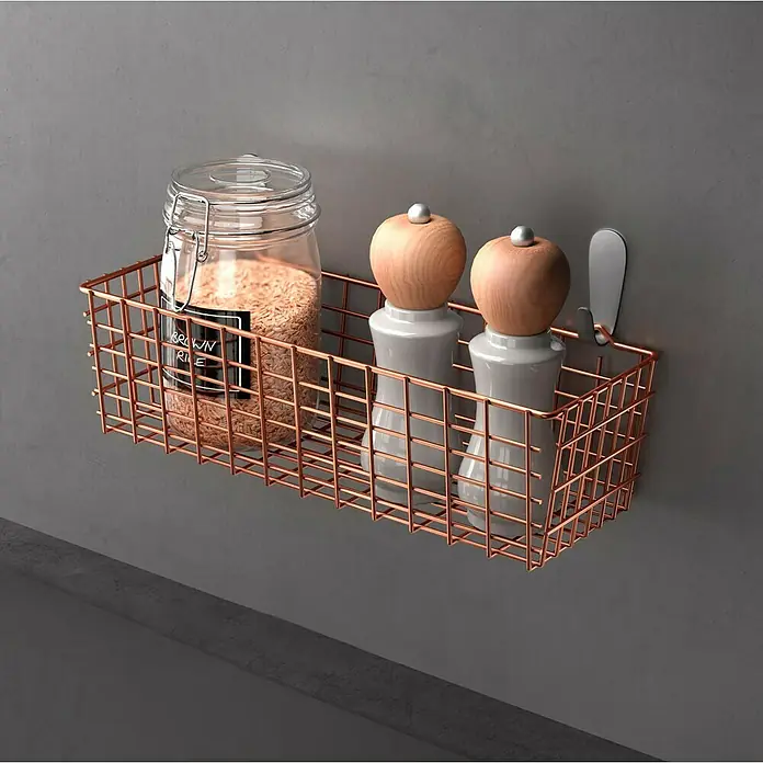 Metaltex Allzweck-Korb Koala - L x B x H: 33 x 12 x 10 cm, Kupfer - Stimmungsaufnahme