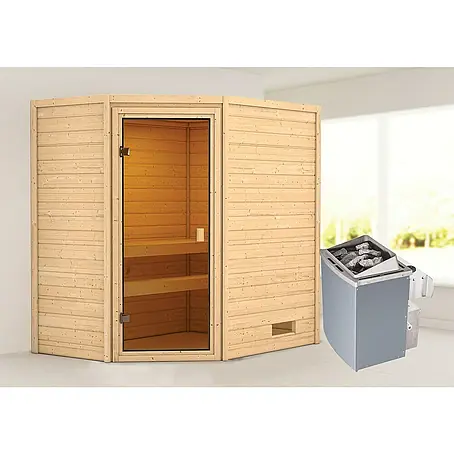 Karibu  Massivholzsauna Jella