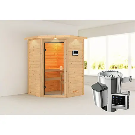 Karibu  Massivholzsauna Antonia