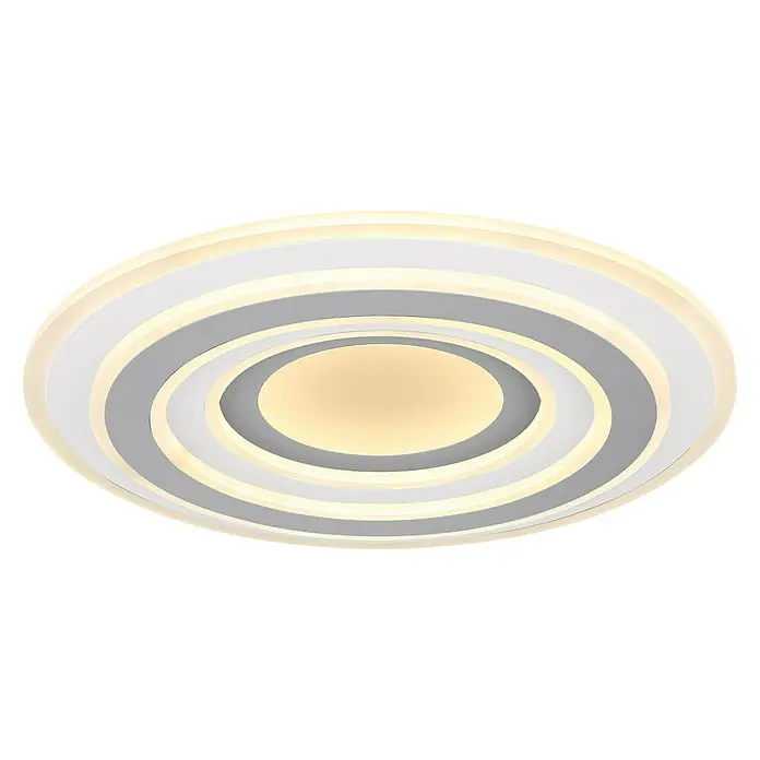 Globo LED-Deckenleuchte rund Sabatino - 46 W, Ø x H: 50 x 7 cm, Acryl Weiß - Vorderansicht