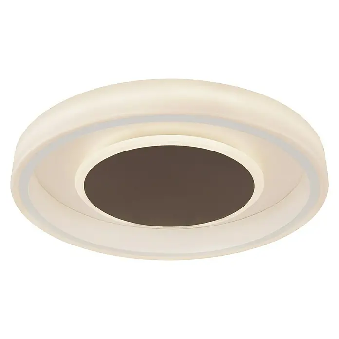 Globo LED-Deckenleuchte rund Goffi - 40 W, Ø x H: 50 x 9 cm, Opal - Vorderansicht