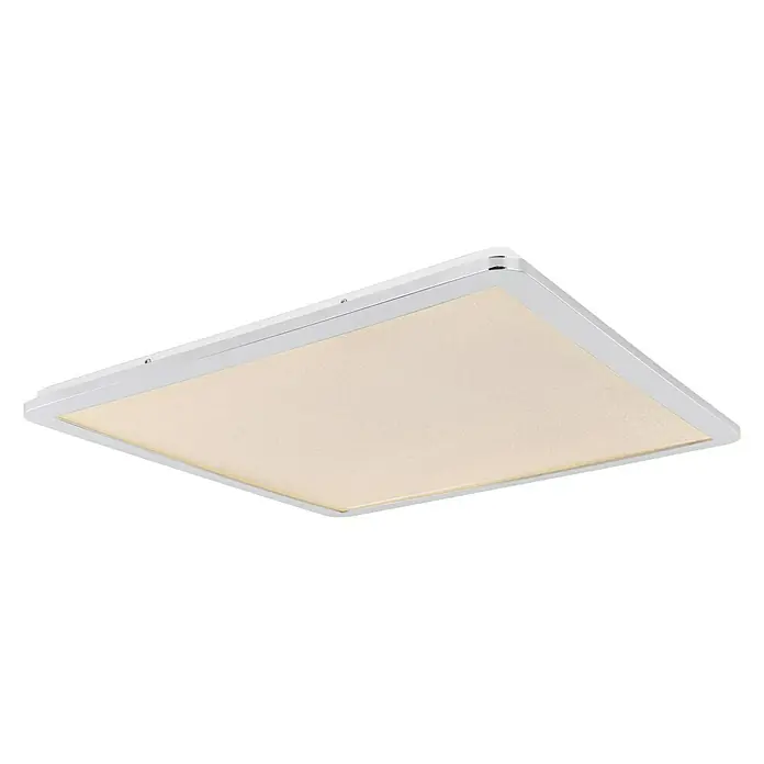 Globo LED-Deckenleuchte Gussago - 30 W, L x B x H: 60 x 60 x 3 cm, Chrom - Vorderansicht