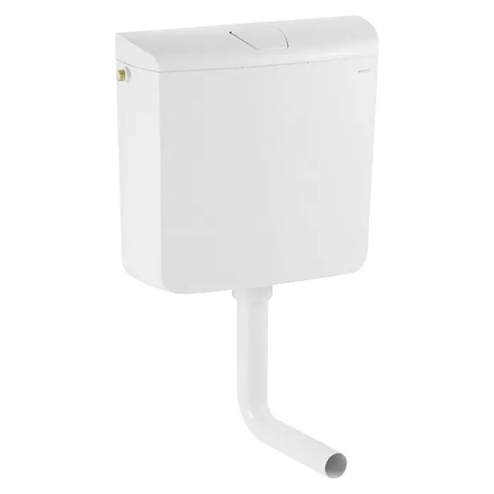 Geberit Spülkasten AP 110 - Weiß, Spülmenge: 6 - 9 l, 13,5 x 41 x 39 cm - Vorderansicht
