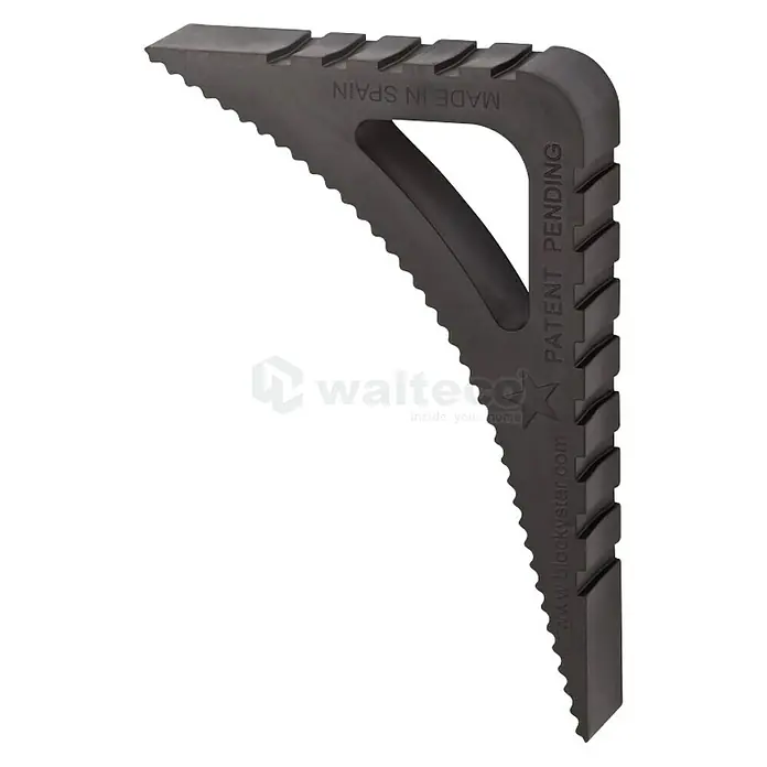 Tür- & Fensterstopper Blockystar - L x H: 78 x 20 mm, Schwarz - Linke Seitenansicht