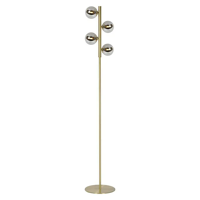 Lucide Tycho Stehleuchte - Höhe: 154 cm, Gold - Vorderansicht