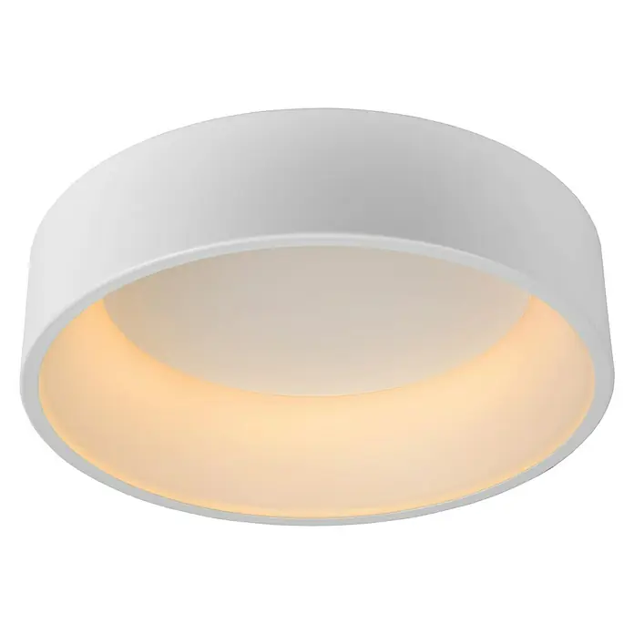 Lucide Talowe LED-Deckenleuchte rund - 30 W, Ø x H: 450 mm x 13 cm, Weiß, Warmweiß - Ansicht von unten