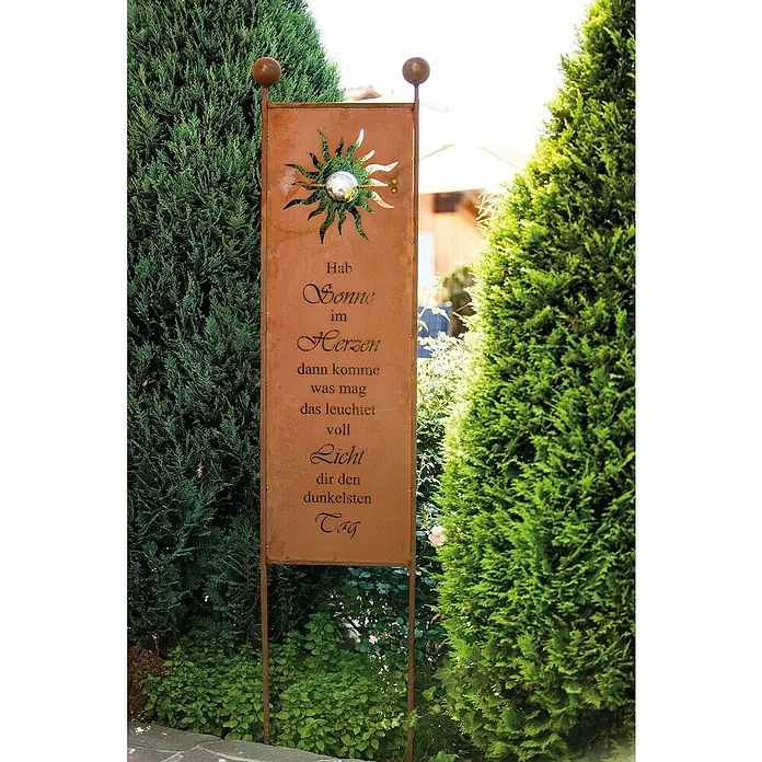 Ferrum Art Design Deko-Schild - Höhe: 200 cm, Sonne, Metall - Stimmungsaufnahme