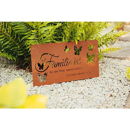 Ferrum Art Design  Deko-Schild Gedichttafel Rost