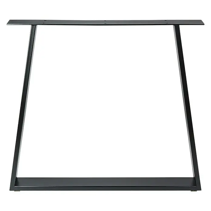 Pata de mesa 916 - L x An x Al: 71,2 x 8 x 78 cm, Capacidad de carga: 250 kg, Negro - Vista frontal