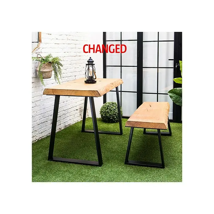 Pata de mesa 916 - L x An x Al: 380 x 80 x 382 mm, Capacidad de carga: 250 kg, Negro - Foto ambiente