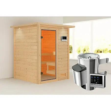 Karibu  Massivholzsauna Sandra