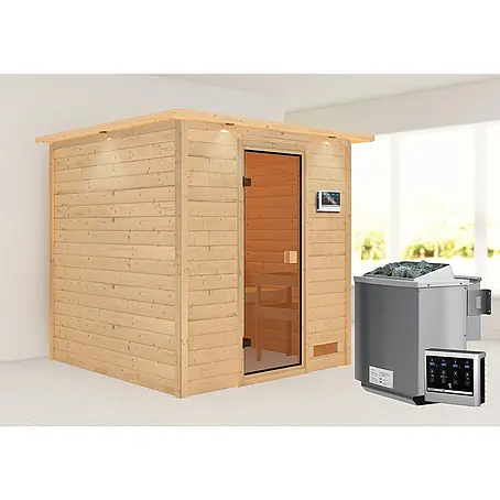 Karibu  Massivholzsauna Jara