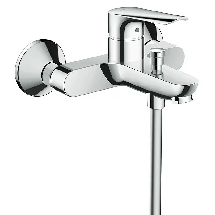 Hansgrohe Logis E Badewannenarmatur - Chrom, Glänzend - Linke Seitenansicht
