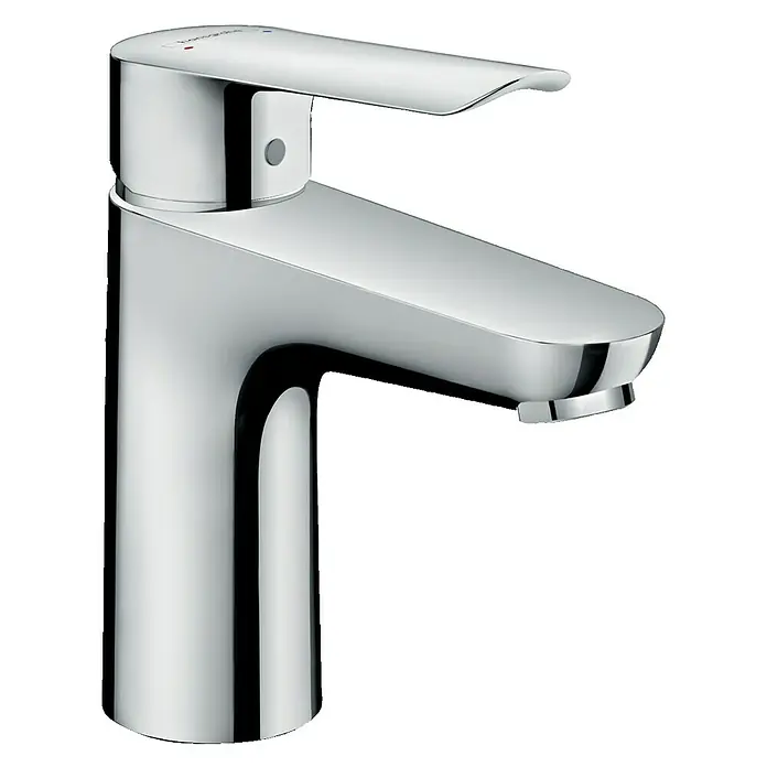 Hansgrohe Logis E Waschtischarmatur 100 - Höhe: 16,4 cm, Chrom - Linke Seitenansicht