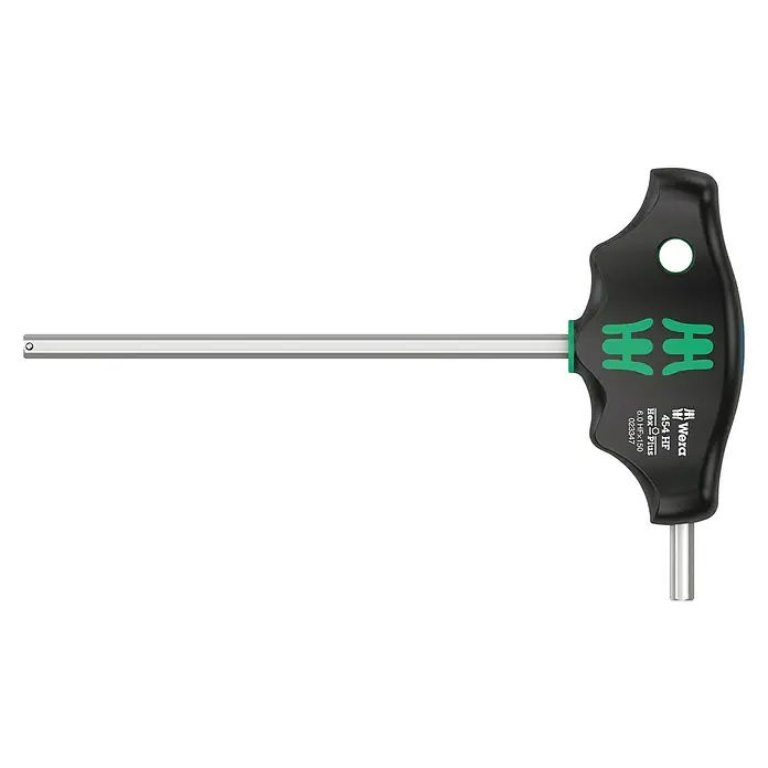 Wera Stiftschlüssel mit Quergriff Hex-Plus 454 - Abtriebsgröße: 6 mm, Klingenlänge: 150 mm, Innensechskant - Vorderansicht