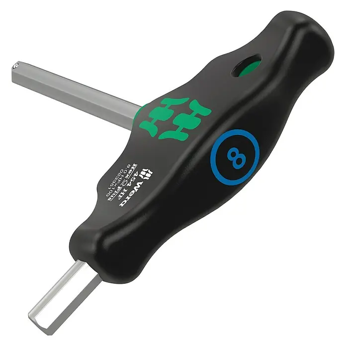 Wera Stiftschlüssel mit Quergriff Hex-Plus 454 - Abtriebsgröße: 6 mm, Klingenlänge: 150 mm, Innensechskant - Linke Seitenansicht