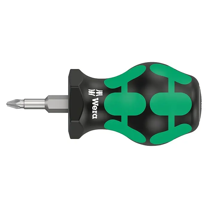 Wera Kraftform Plus Stubby schroevendraaier 355 - PZ 1, Klinglengte: 25 mm - Zijaanzicht links