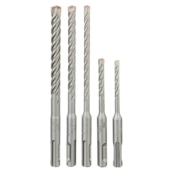 Bosch Set de brocas para hormigón SDS-Plus 5X - 5 pzs., Diámetro: 5 mm - 10 mm - Vista frontal