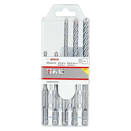 Bosch  Set de brocas para hormigón SDS-Plus 5X