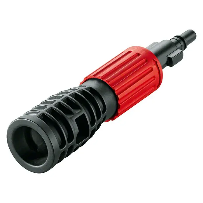 Bosch Adaptador - Específico para: Hidrolimpiadora de alta presión Bosch serie Aquatak, Limpiadoras de alta presión Nilfisk - Vista de perfil derecho