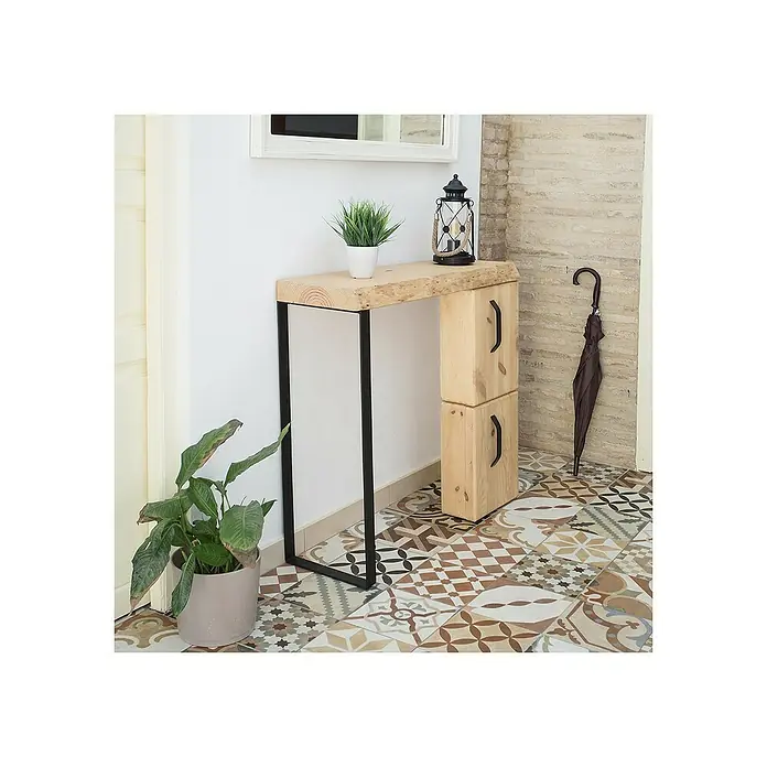 Pata de mesa rectangular - L x An x Al: 40 x 850 x 385 mm, Capacidad de carga: 150 kg, Negro - Foto ambiente