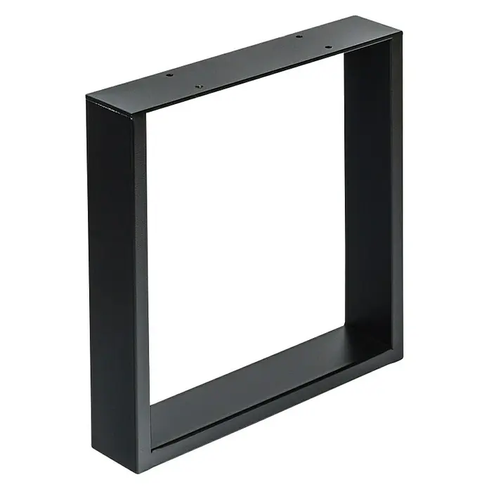 Pata de mesa 913 - L x An x Al: 38,2 x 8 x 38 cm, Capacidad de carga: 250 kg, Negro - Vista de perfil izquierdo