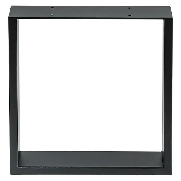 Pata de mesa 913 - L x An x Al: 38,2 x 8 x 38 cm, Capacidad de carga: 250 kg, Negro - Vista frontal
