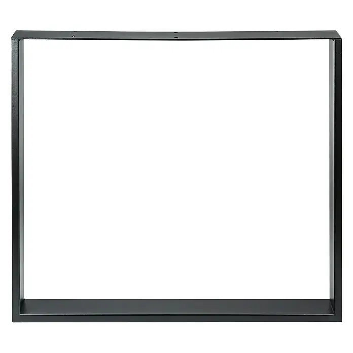 Pata de mesa 913 - L x An x Al: 78 x 8 x 71,2 cm, Capacidad de carga: 250 kg, Negro - Vista frontal