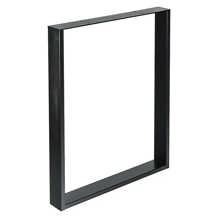 Pata de mesa 913 - L x An x Al: 71,2 x 8 x 58 cm, Capacidad de carga: 250 kg, Negro - Vista de perfil izquierdo