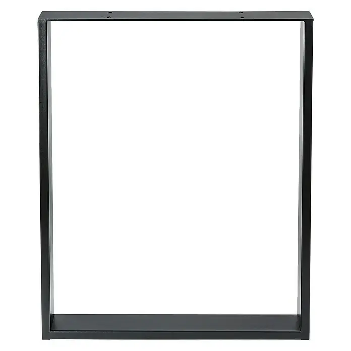 Pata de mesa 913 - L x An x Al: 71,2 x 8 x 58 cm, Capacidad de carga: 250 kg, Negro - Vista frontal