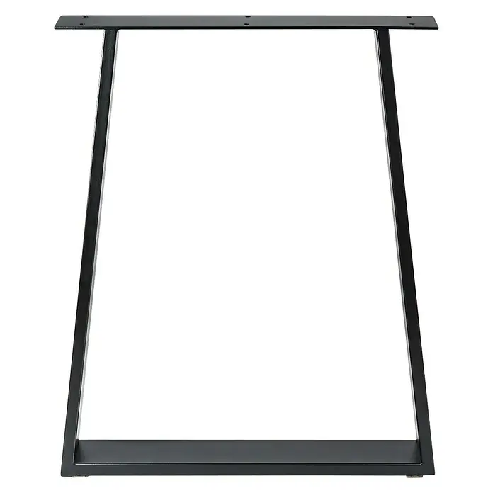 Pata de mesa 916 - L x An x Al: 71,2 x 8 x 58 cm, Capacidad de carga: 250 kg, Negro - Vista frontal