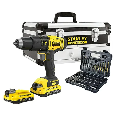 Stanley FatMax Taladro percutor de batería SFMCD711D2F-QW