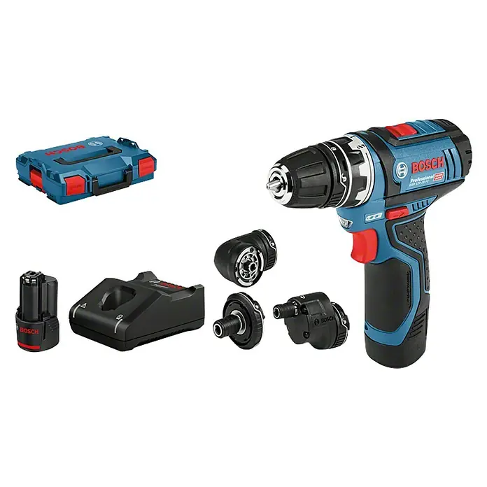 Bosch Professional Akkuschrauber GSR 12V-15 FC - 12 V, 2 Akkus, 2 Ah, Leerlaufdrehzahl: 0 U/min - 1.300 U/min - Rechte Seitenansicht