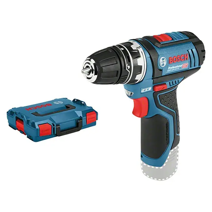 Bosch Professional Atornillador de batería GSR 12V-15 FC con maletín L-BOXX - 12 V, Sin batería, Número de revoluciones de marcha en vacío: 400 r.p.m. - 1.300 r.p.m. - Vista de perfil derecho