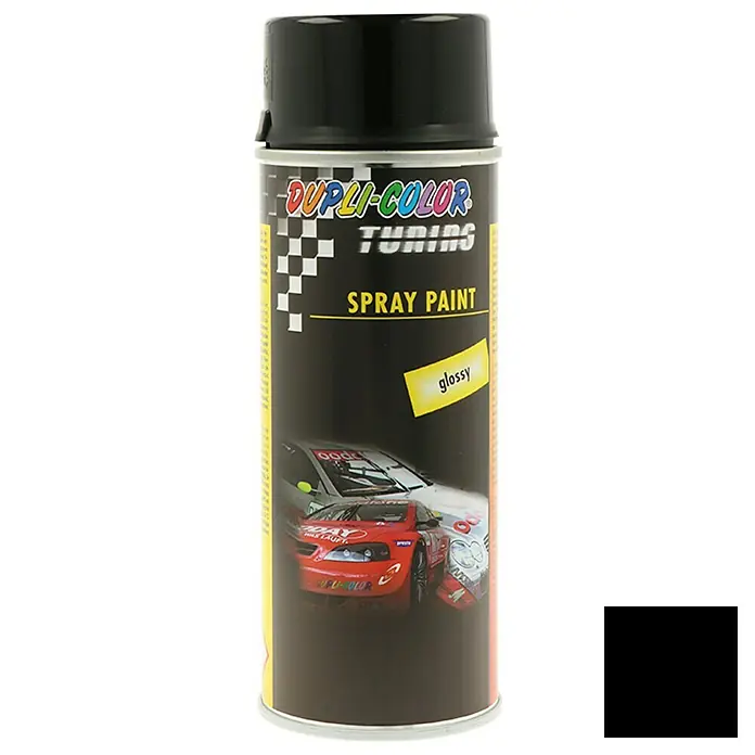 Dupli-Color Tuning Lakspray - Zwart, Glanzend, 400 ml - Vooraanzicht