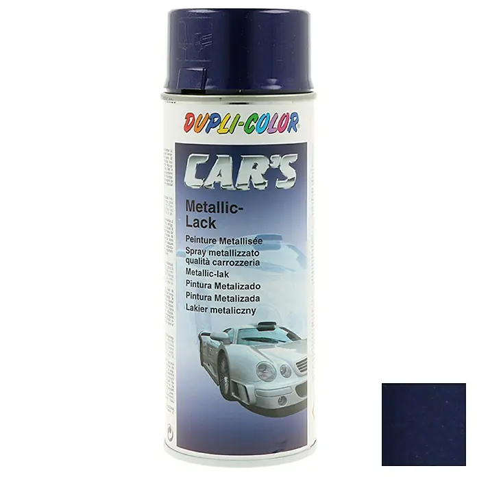 Dupli-Color Car's Metallic-lakspray - Blauw/Lila, 400 ml, Glanzend, Sneldrogend - Vooraanzicht