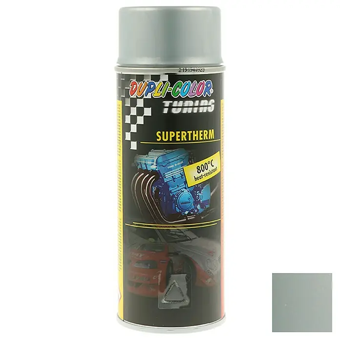 Dupli-Color Tuning Speciale lakspray Supertherm - Hittebestendigheid: 800 °C, Zilver, 400 ml - Vooraanzicht
