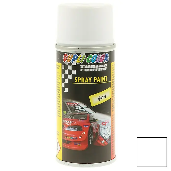 Dupli-Color Tuning Lakspray - Wit, Glanzend, 150 ml - Vooraanzicht