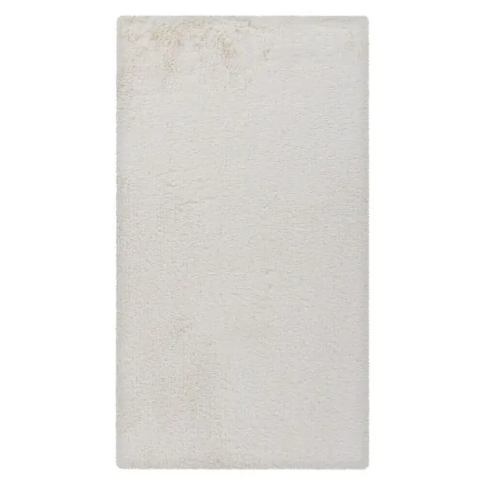 Kupaonski tepih Happy - 50 x 90 cm, Bijele boje - Pogled s gornje strane