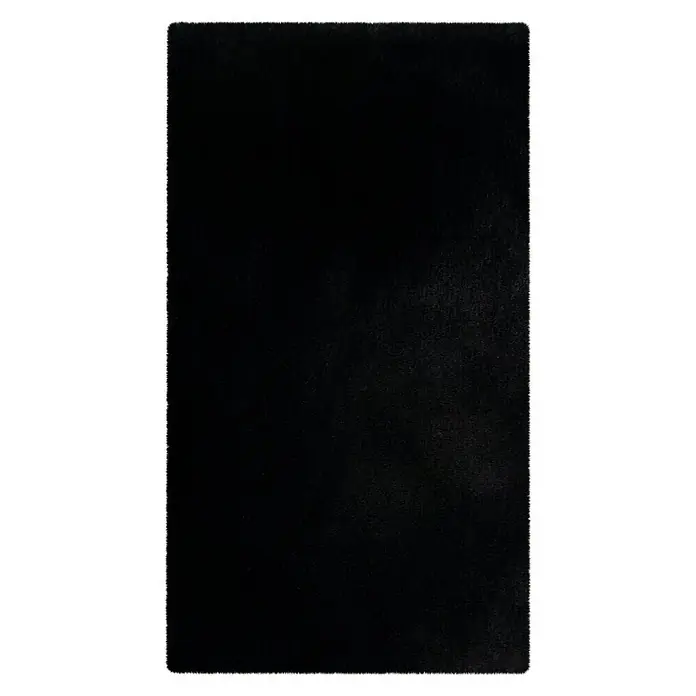 Kupaonski tepih Happy - 50 x 90 cm, Crne boje - Pogled s gornje strane