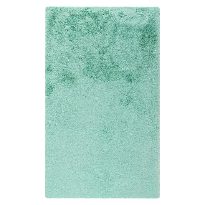 Badteppich Happy - 67 x 110 cm, Mint, 100% Polyester - Draufsicht
