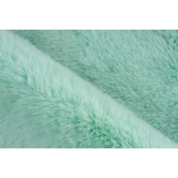 Badteppich Happy - 67 x 110 cm, Mint, 100% Polyester - Detailaufnahme