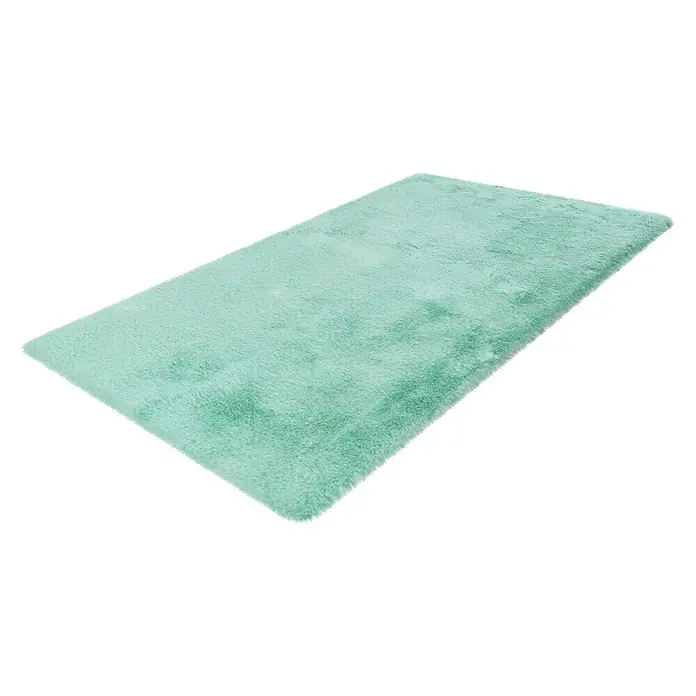 Badteppich Happy - 67 x 110 cm, Mint, 100% Polyester - Rechte Seitenansicht
