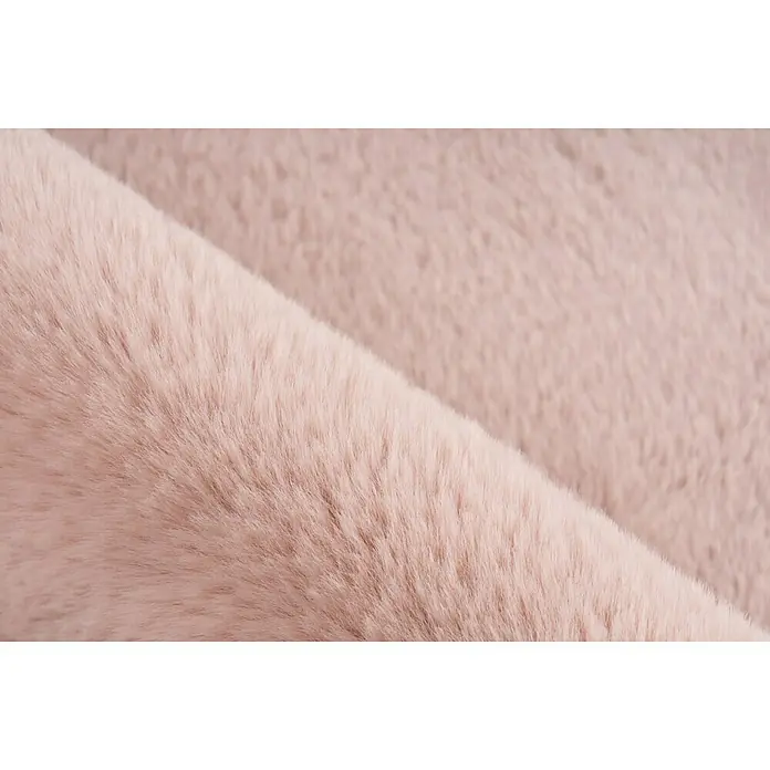 Badteppich Happy - 67 x 110 cm, Rosa, 100% Polyester - Detailaufnahme