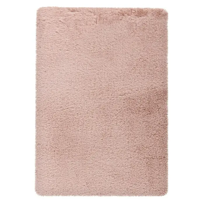 Badteppich Happy - 40 x 60 cm, Rosa, 100% Polyester - Draufsicht