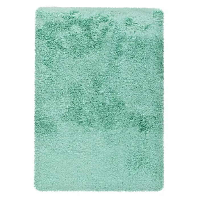 Badteppich Happy - 40 x 60 cm, Mint, 100% Polyester - Draufsicht