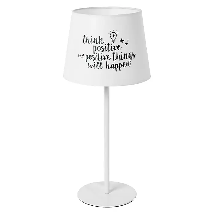 Sulion Lámpara de sobremesa - 60 W, L x An x Al: 18 x 18 x 42 cm, Negro/blanco, E27 - Vista frontal