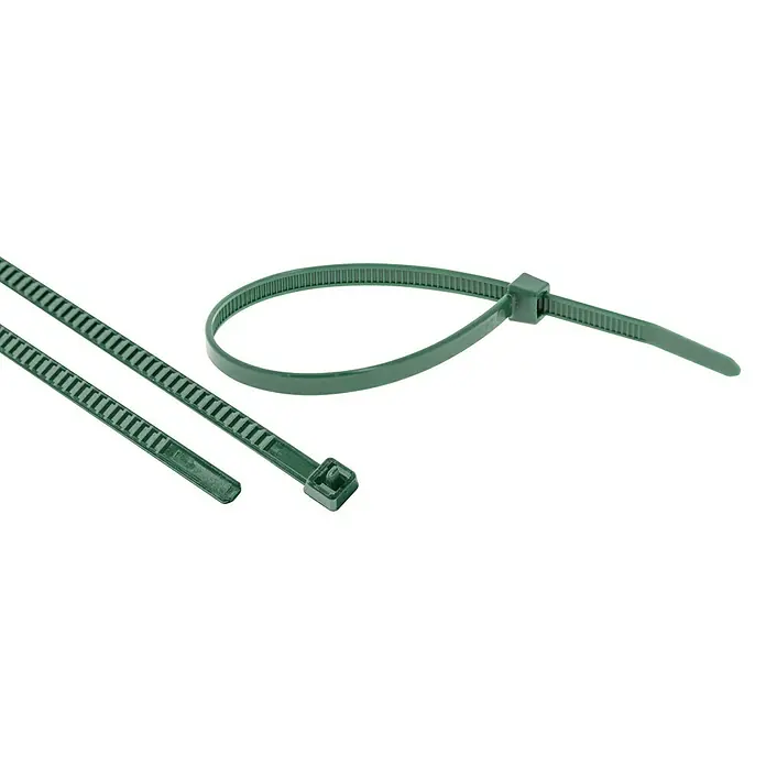 Ibelec Bridas para cables - Verde, L x An: 200 x 4,6 mm, 100 uds. - Primer plano