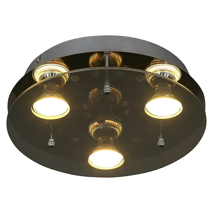 Tween Light Plafón LED redondo Susa - Negro - Vista angular